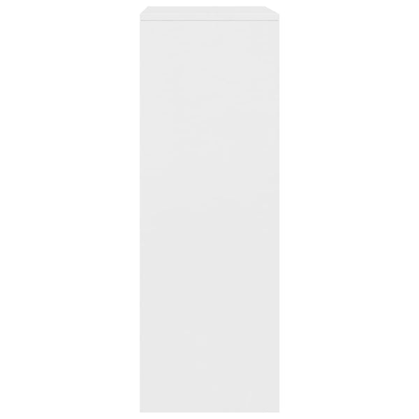 Valkoinen lipasto Licxanadra 50x34x96cm (6 vetolaatikolla, puinen)