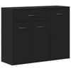 Schwarzes Sideboard Botskor 88x30x70cm (Holz)