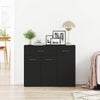 Schwarzes Sideboard Botskor 88x30x70cm (Holz)