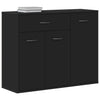 Schwarzes Sideboard Botskor 88x30x70cm (Holz)