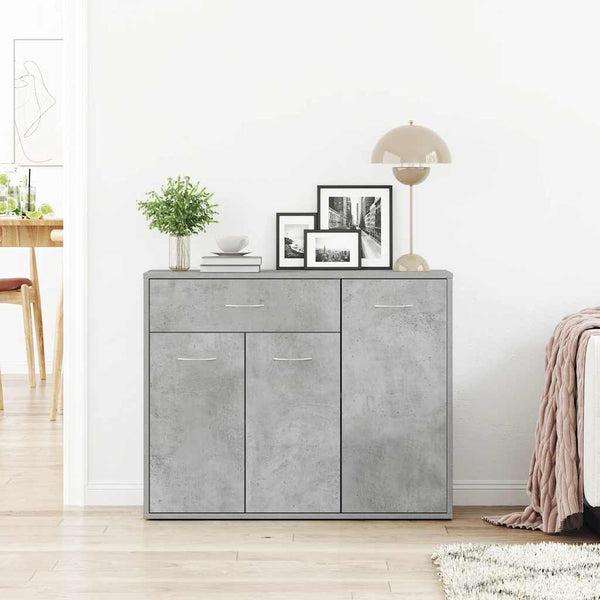 Betongraue Kommode Botskor 88x30x70cm (Holz)