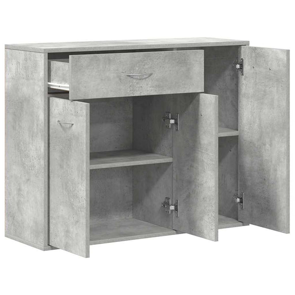 Betongraue Kommode Botskor 88x30x70cm (Holz)