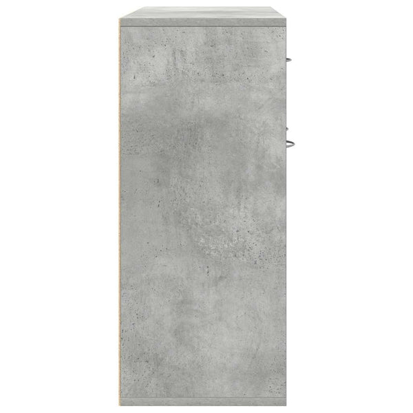 Betongraue Kommode Botskor 88x30x70cm (Holz)