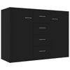 Schwarze Kommode Aracsia 88x30x65cm (Holz)