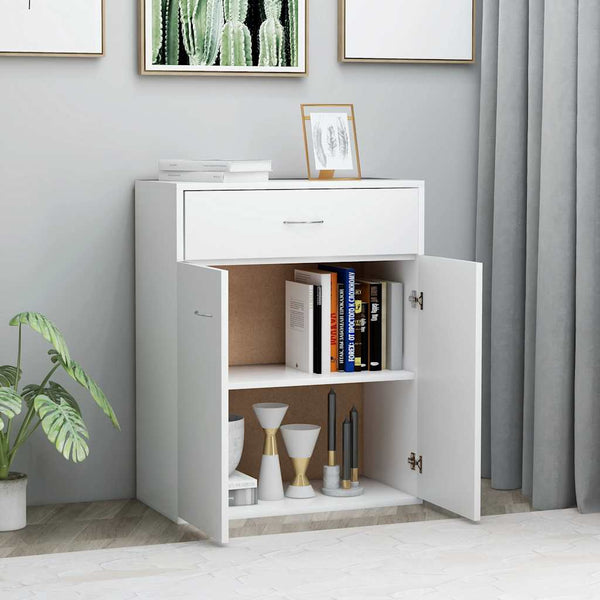Weißes Sideboard Evienta 60x30x75cm (Holz)
