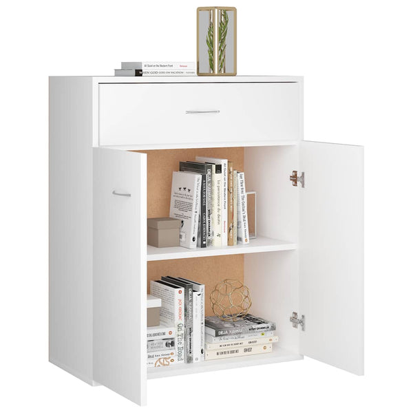 Weißes Sideboard Evienta 60x30x75cm (Holz)