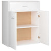 Weißes Sideboard Evienta 60x30x75cm (Holz)