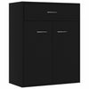 Schwarzes Sideboard Evienta 60x30x75cm (Spanplatte)