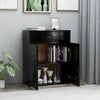 Schwarzes Sideboard Evienta 60x30x75cm (Spanplatte)