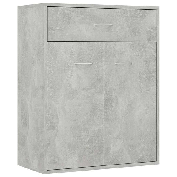Betongraues Sideboard Evienta 60x30x75cm (Holz)
