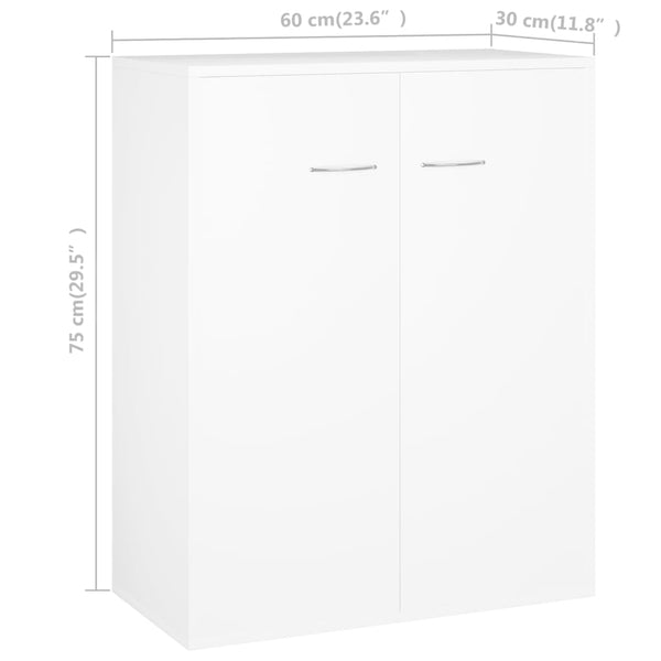 Weiße Kommode Gheorghel 60x30x75cm (Holz)