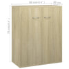 Sonoma Eiche Sideboard Gheorghel 60x30x75cm (Holz)