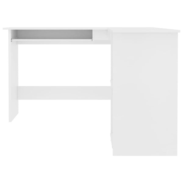 Eckschreibtisch Sictimiu weiß L-förmig 120x140x75cm (Holz)