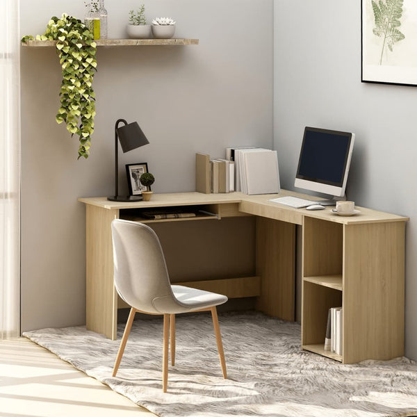 Eckschreibtisch Sonoma-Eiche Sictimiu 120x140x75cm (L-förmig, Holz)