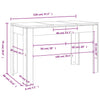 Weißer Esstisch Doczi 120x60x76cm (Holz)