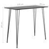 Stehtisch Emelie Schwarz 120x60x105cm