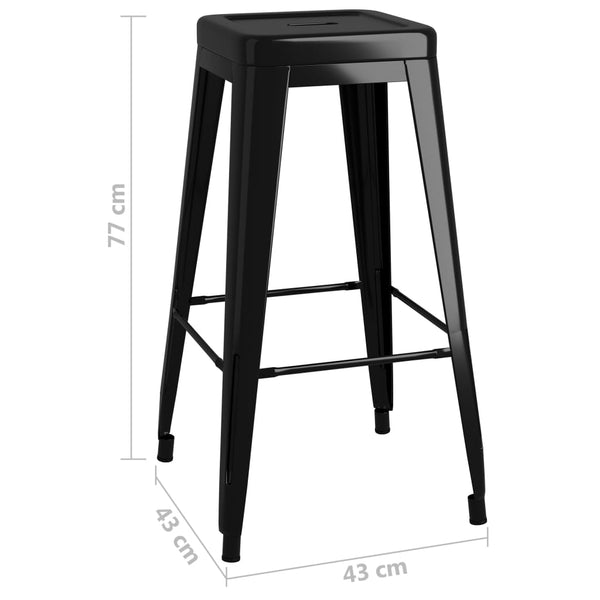 Musta baarijakkarat pinottavat Cozmina (2 kpl metalli)