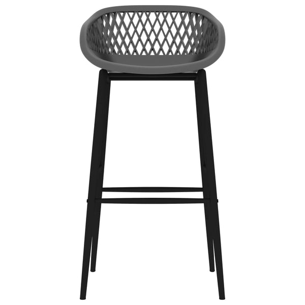 Graue Barhocker Foiomfia (2er Set)