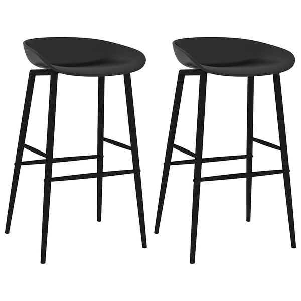 Schwarze Barhocker Desirae (2 Stück)