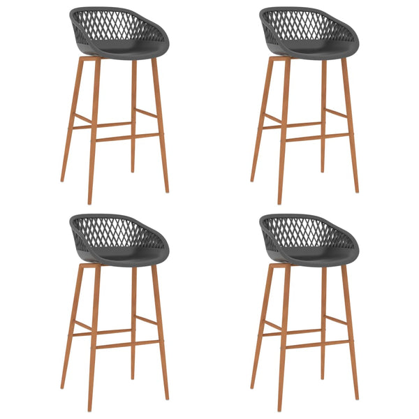 Barhocker Foiomfia grau (4er-Set)