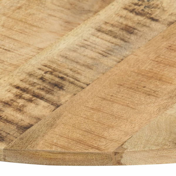 Tischplatte massiv Mangoholz rund Nefiod 15-16 mm 70 cm