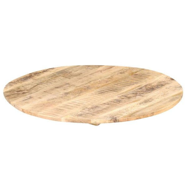 Tischplatte massiv Mangoholz rund Nefiod 15-16 mm 70 cm