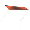 Markise Golban 300 x 150 cm zum Einrollen, orange und braun