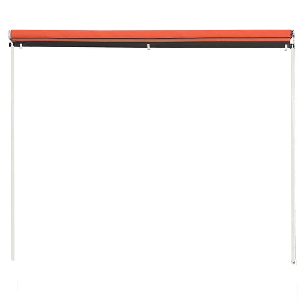 Markise Golban 300 x 150 cm zum Einrollen, orange und braun