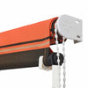 Markise Golban 300 x 150 cm zum Einrollen, orange und braun