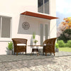 Markise Golban 300 x 150 cm zum Einrollen, orange und braun
