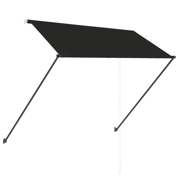 Antrasiitti sisäänkelattava markiisi ledillä Ghile 250x150cm