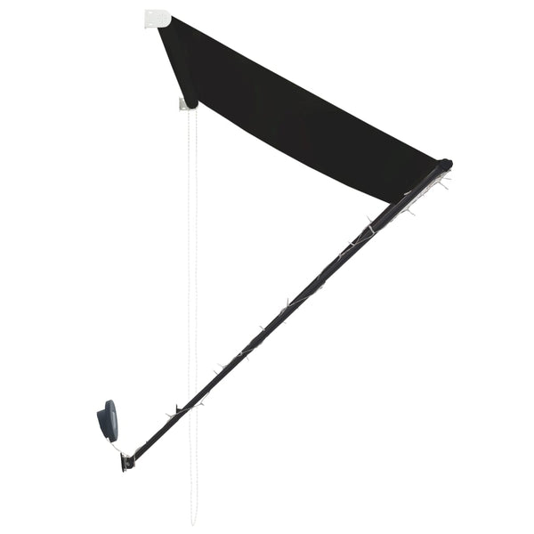 Antrasiitti sisäänkelattava markiisi ledillä Ghile 250x150cm