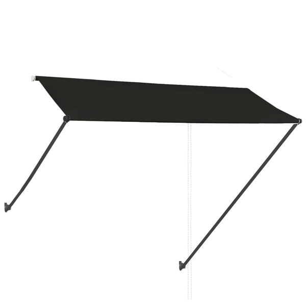 Antrasiitti sisäänkelattava markiisi ledillä Ghile 300x150cm