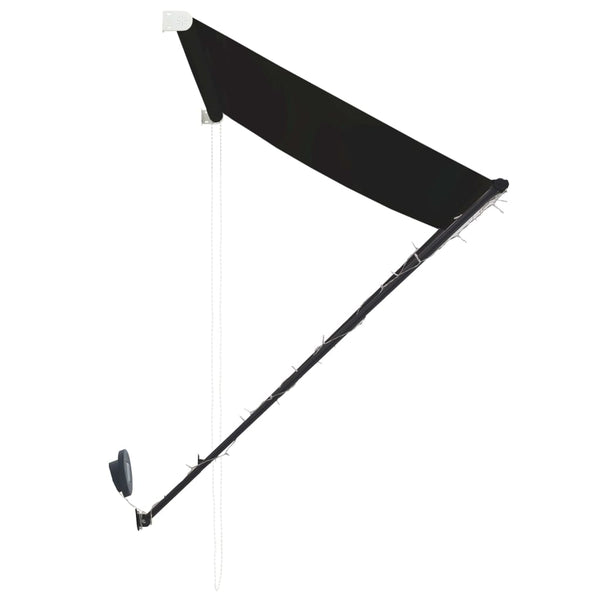 Antrasiitti sisäänkelattava markiisi ledillä Ghile 300x150cm
