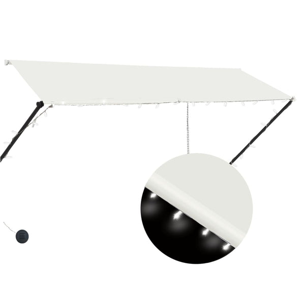Kerma sisäänkelattava markiisi ledillä Ghile 300x150cm