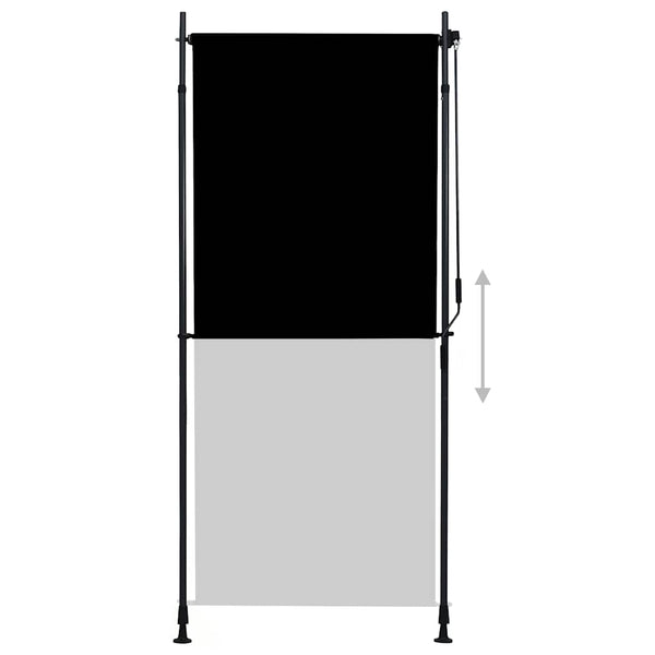 Anthrazitfarbenes Außenrollo Feliana 100x270cm