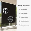 Anthrazitfarbenes Outdoor-Rollo Feliana 150x270cm