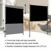 Anthrazitfarbenes Outdoor-Rollo Feliana 150x270cm