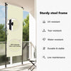 Cremefarbener Outdoor-Rollvorhang Feliana 120x270cm