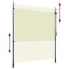 Creme Außenrollo Feliana 200x270cm
