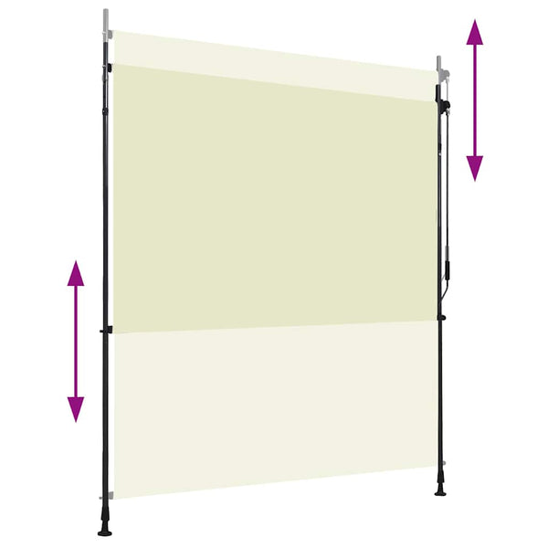 Creme Außenrollo Feliana 200x270cm