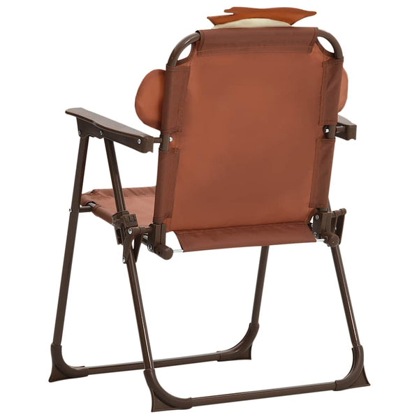 Braunes 3-teiliges Kinder-Garten-Bistro-Set mit Sonnenschirm Nadim