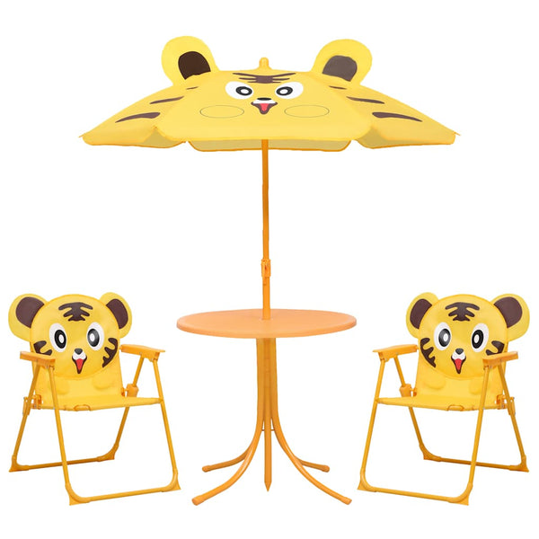 Kelt 3-teiliges Kindergarten-Bistro-Set mit Sonnenschirm Nadim