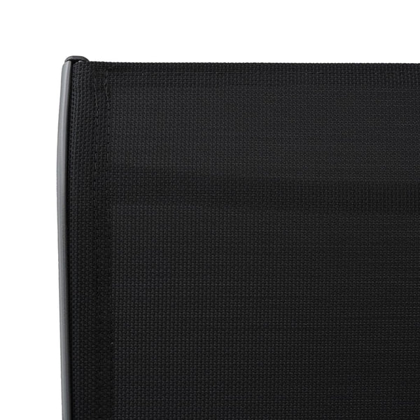 Schwarze Barhocker Arthemice für den Garten (2 Stück Textilene)