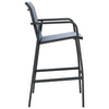 Graue Garten-Barhocker Arthemice (2er-Set Textilene)