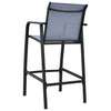 Graue Garten-Barhocker Arthemice (2er-Set Textilene)