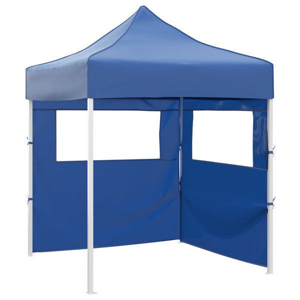 Blaues Faltpartyzelt Adamandina 2x2 m (2 Seitenwände Stahl)