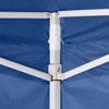 Blaues Faltpartyzelt Adamandina 2x2 m (2 Seitenwände Stahl)