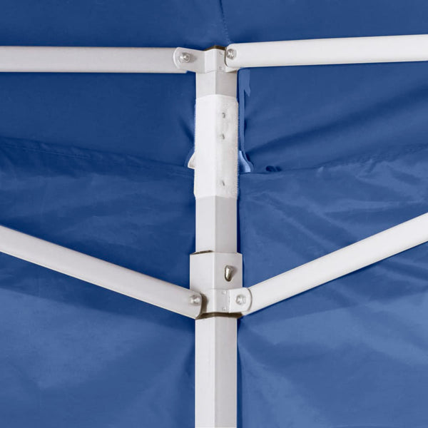 Blaues Faltpartyzelt Adamandina 2x2 m (2 Seitenwände Stahl)