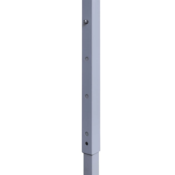 Creme Klapp-Partyzelt Adamandina 2x2 m (2 Seitenwände Stahl)